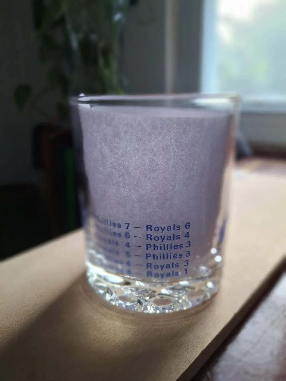 Philadelphia Phillies 1980 World Champion Collectible Rocks Glass